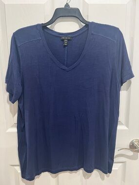 Tribal Deep Navy V-Neck Short Sleeve Tee